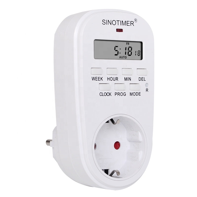 Priza digitala programabila, Sinotimer, 230V , 16A, 3000W, interval 1 minut/7zile, TM518